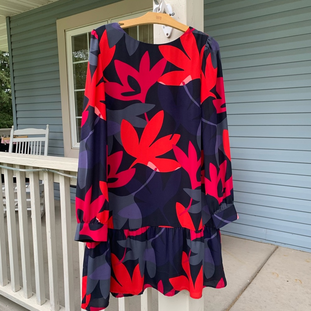 Geometric Floral LOFT Dress